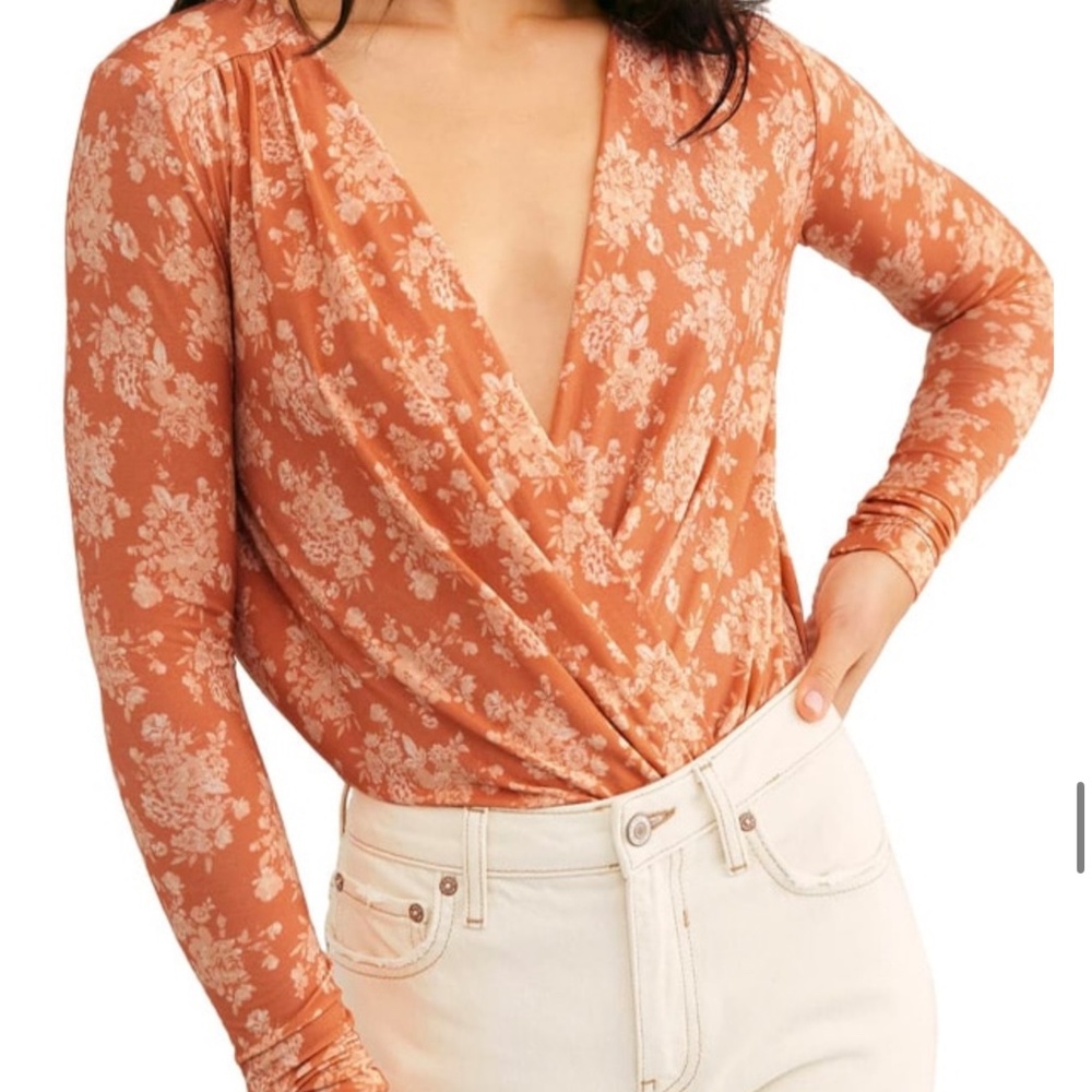 FP Plunging Neckline in Rusty Floral